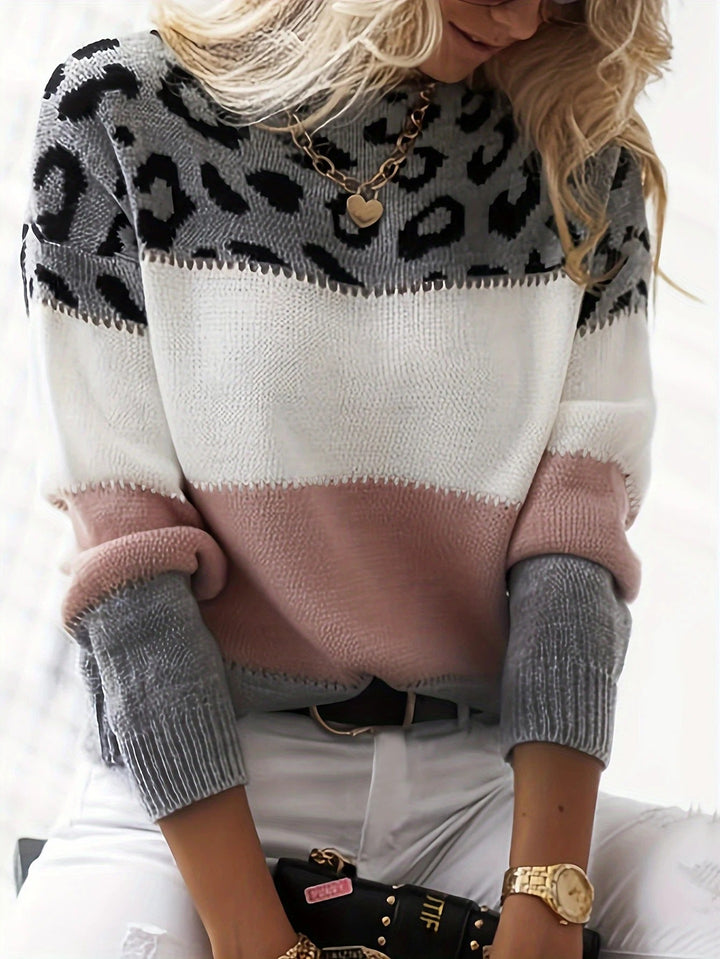 Penelope - Pull à imprimé léopard stylé