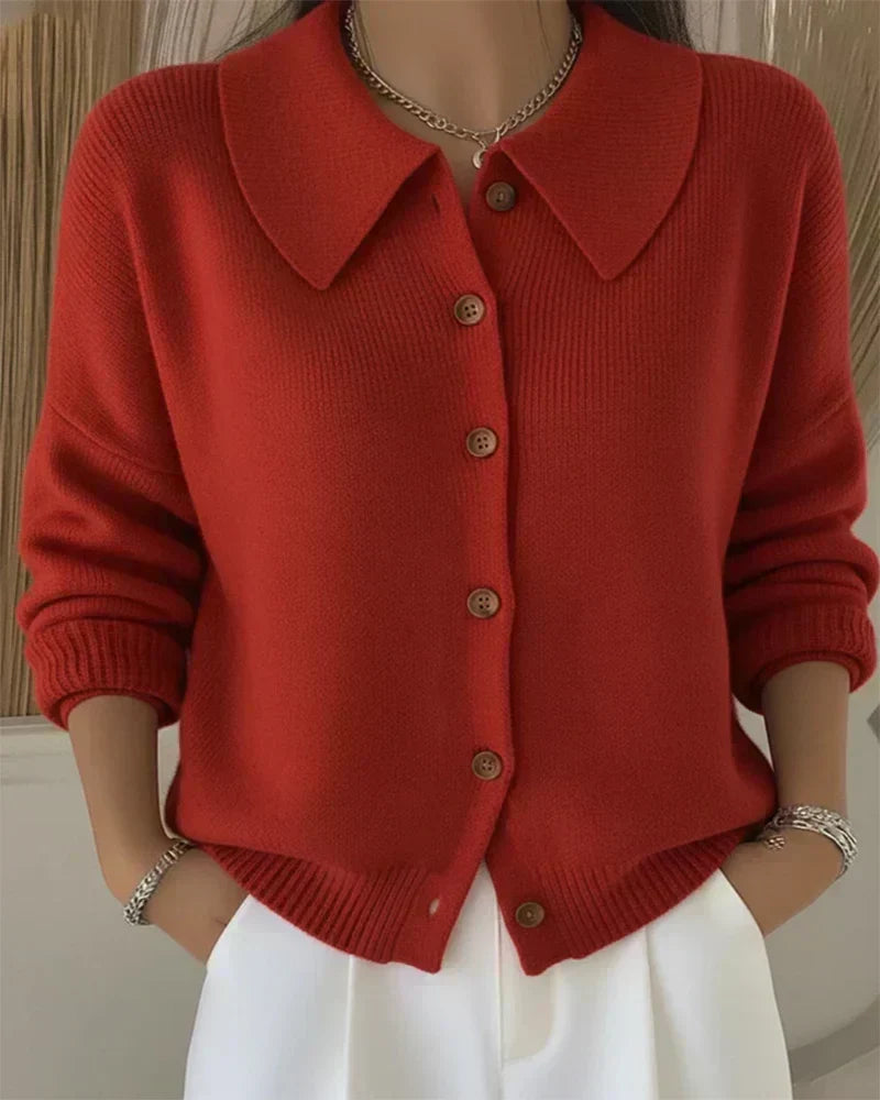 Velia | Cardigan à col Claudine