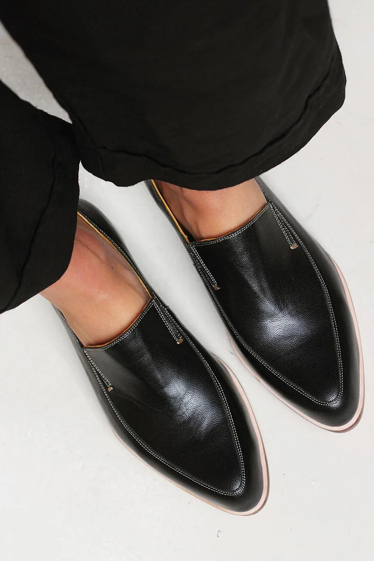 Zofia | Mocassins Patchwork Noirs