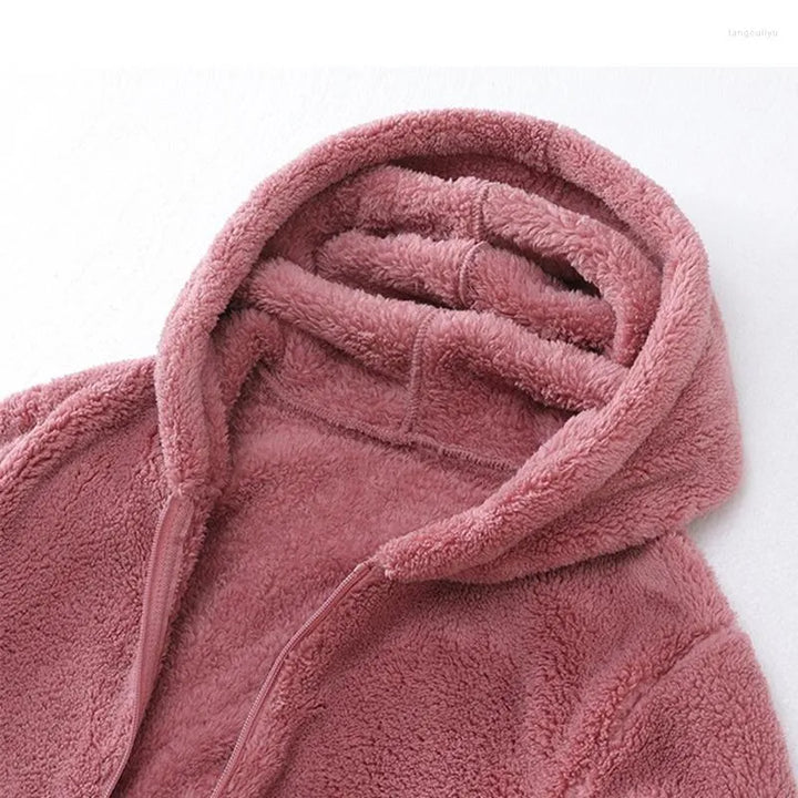 Avery - Sweat-shirt en polaire corail super doux