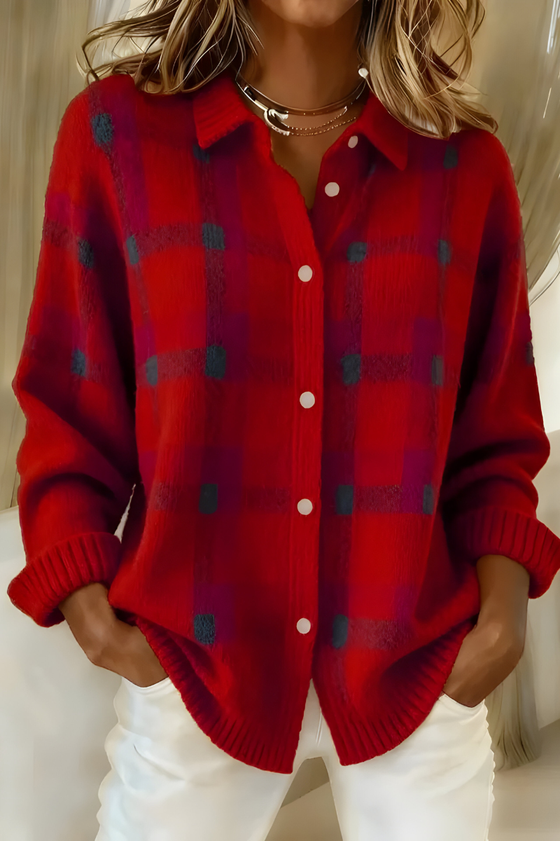 Fiammetta | Cardigan à carreaux