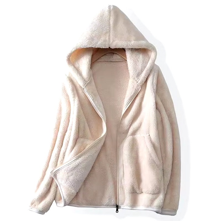Avery - Sweat-shirt en polaire corail super doux