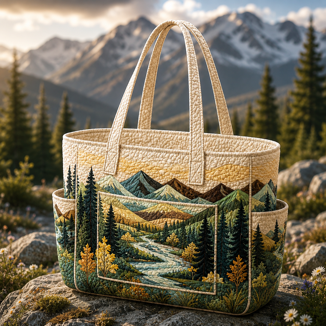 Noémie | Sac cabas matelassé à la forêt