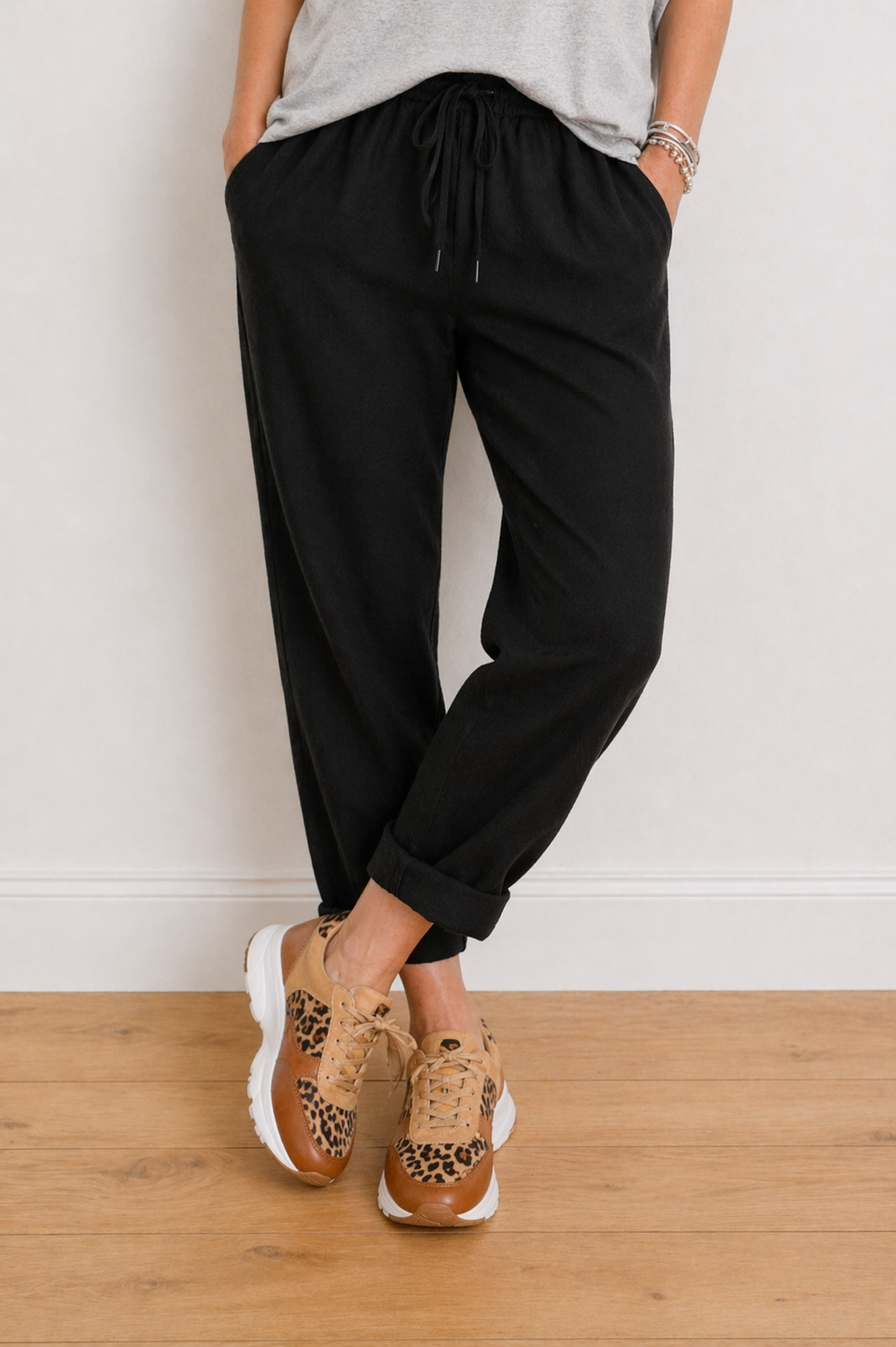 Yanna | Pantalon en lin confortable à coupe ample
