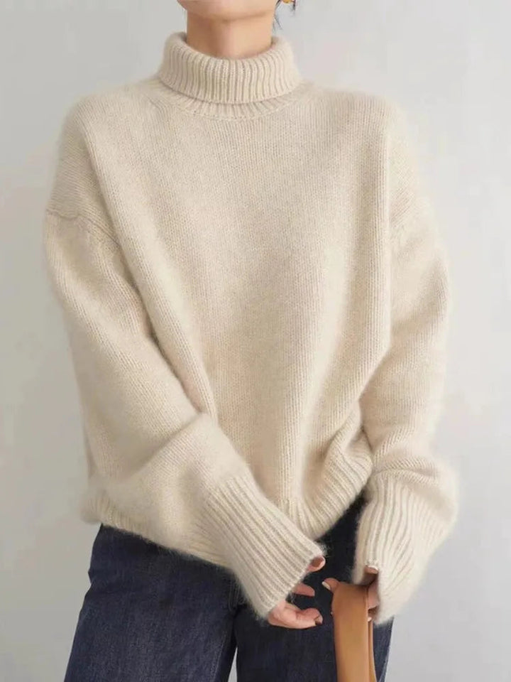 Avery - Pull Col Roulé Doux et Confortable