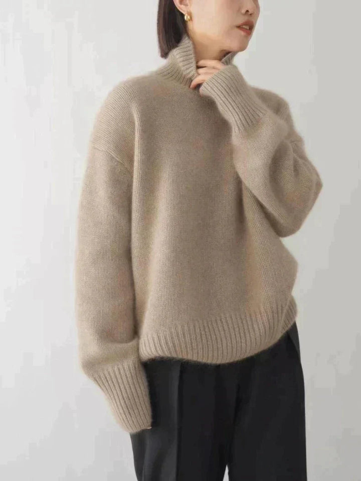 Avery - Pull Col Roulé Doux et Confortable
