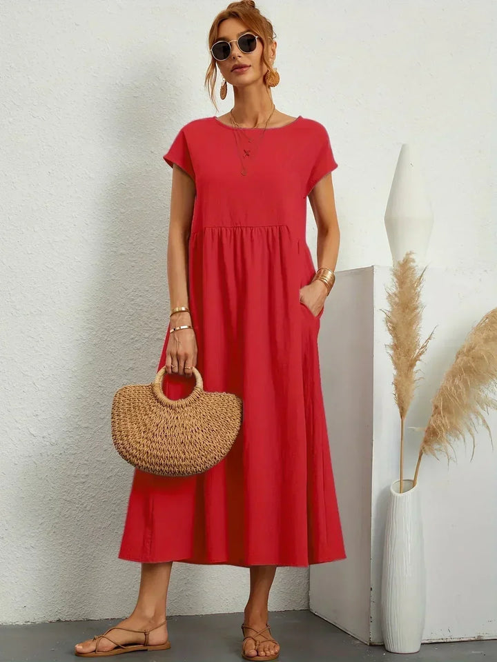 Gabriela | Robe midi fluide d&