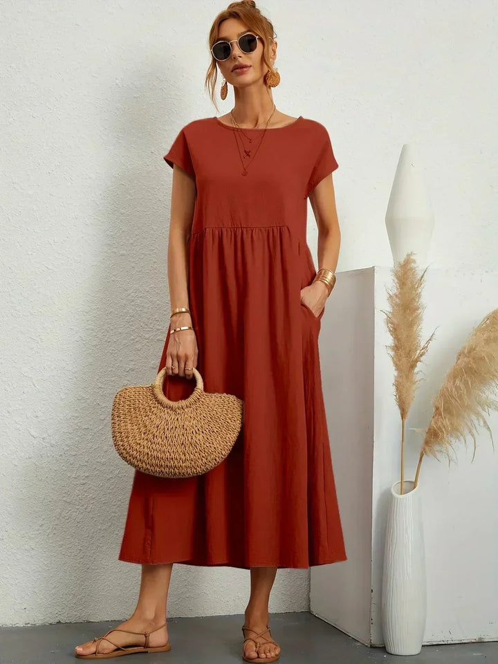 Gabriela | Robe midi fluide d&