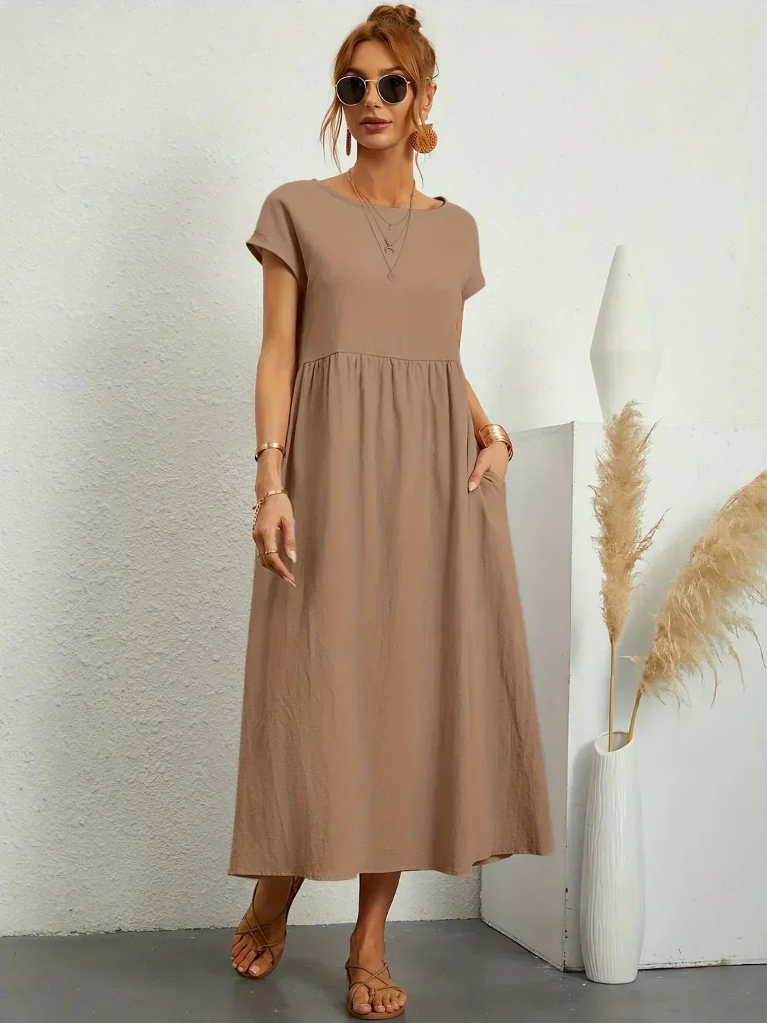 Gabriela | Robe midi fluide d&