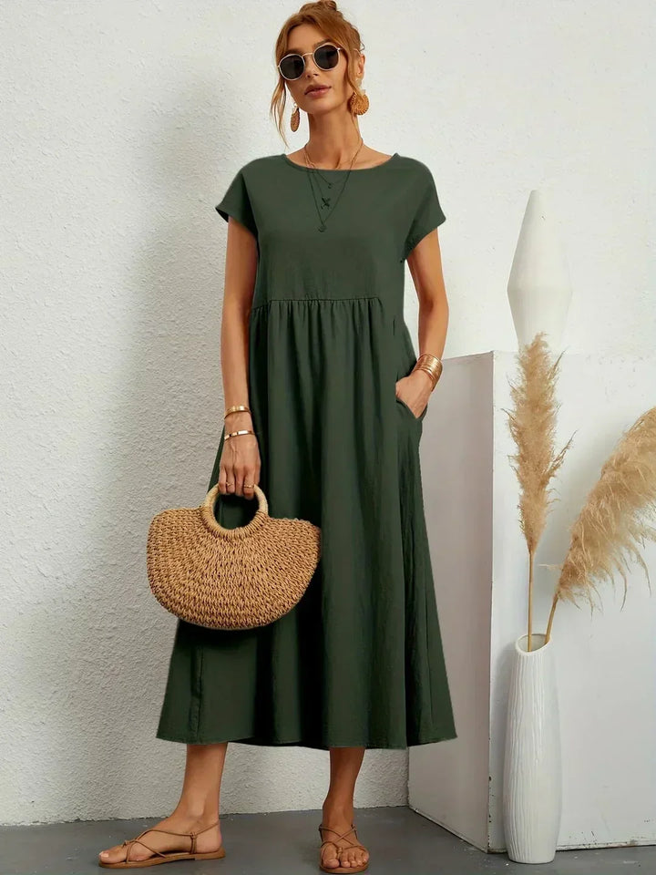 Gabriela | Robe midi fluide d&