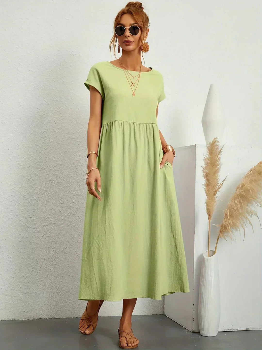 Gabriela | Robe midi fluide d&