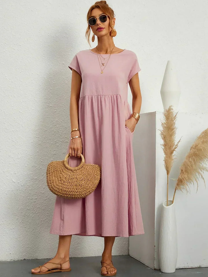 Gabriela | Robe midi fluide d&