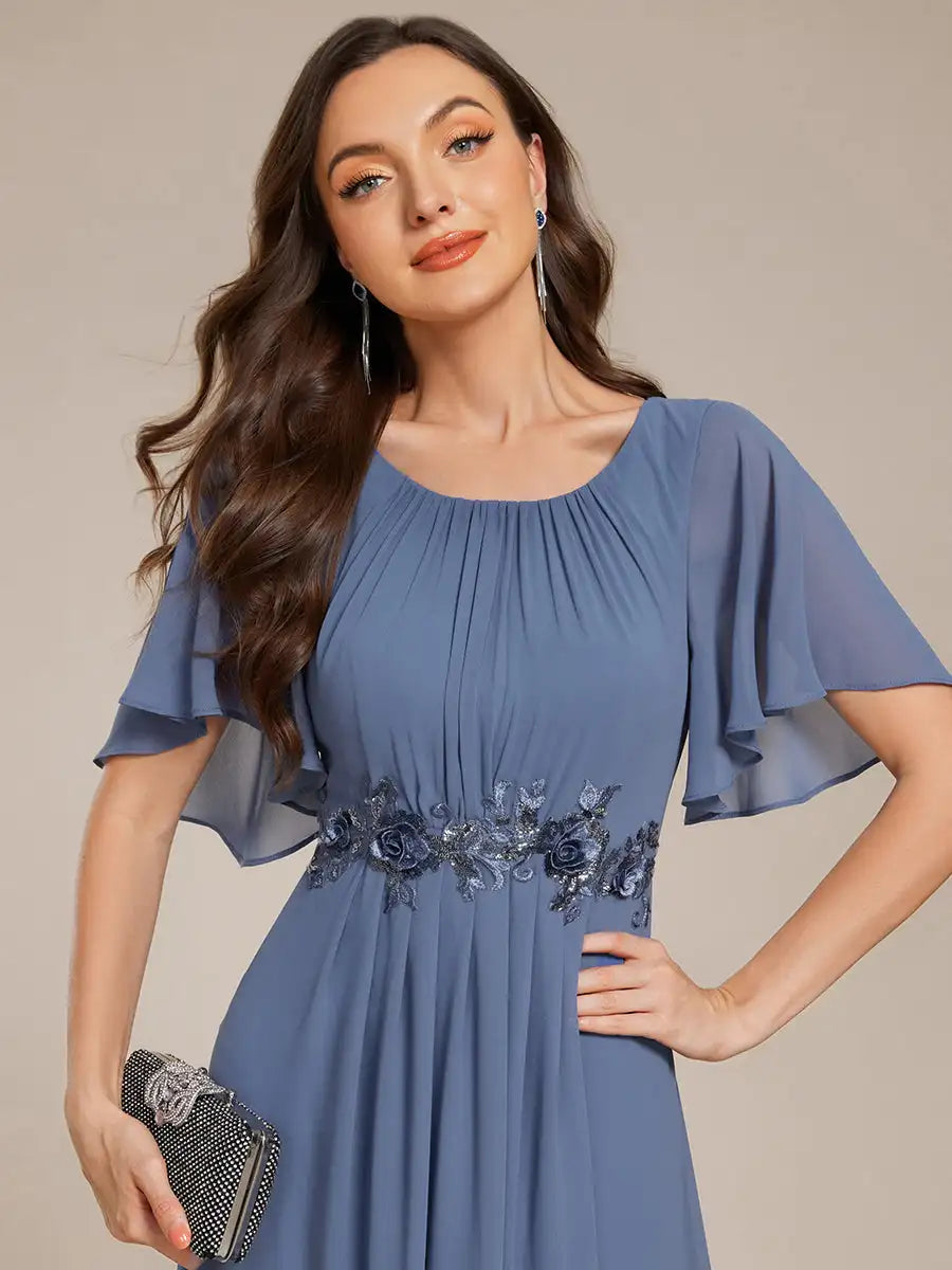 Aurelia | Robe de soirée plissée longueur sol