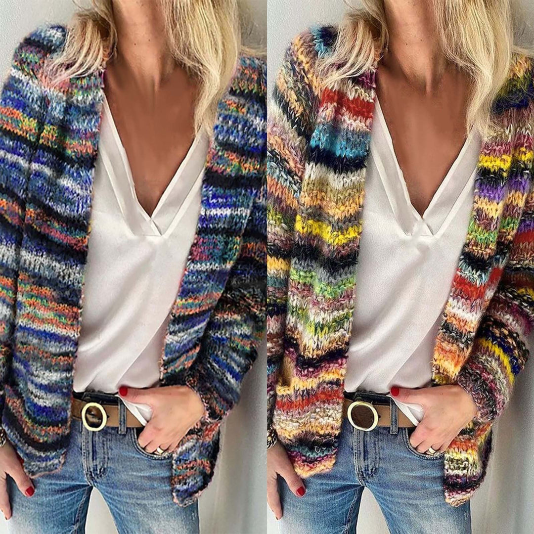 Layla - Cardigan super doux et multicolore