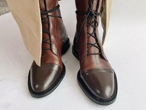 Aricie | Bottines à lacets et bout brillant