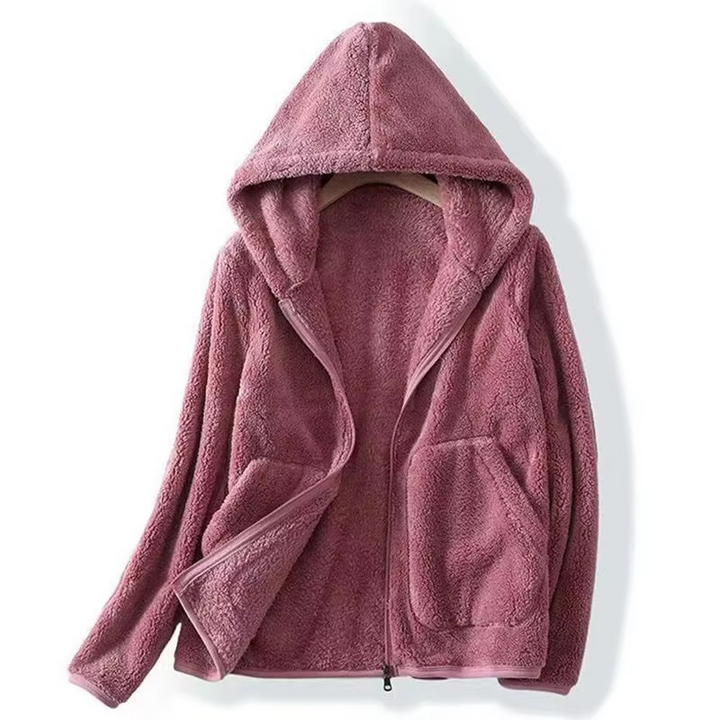 Avery - Sweat-shirt en polaire corail super doux
