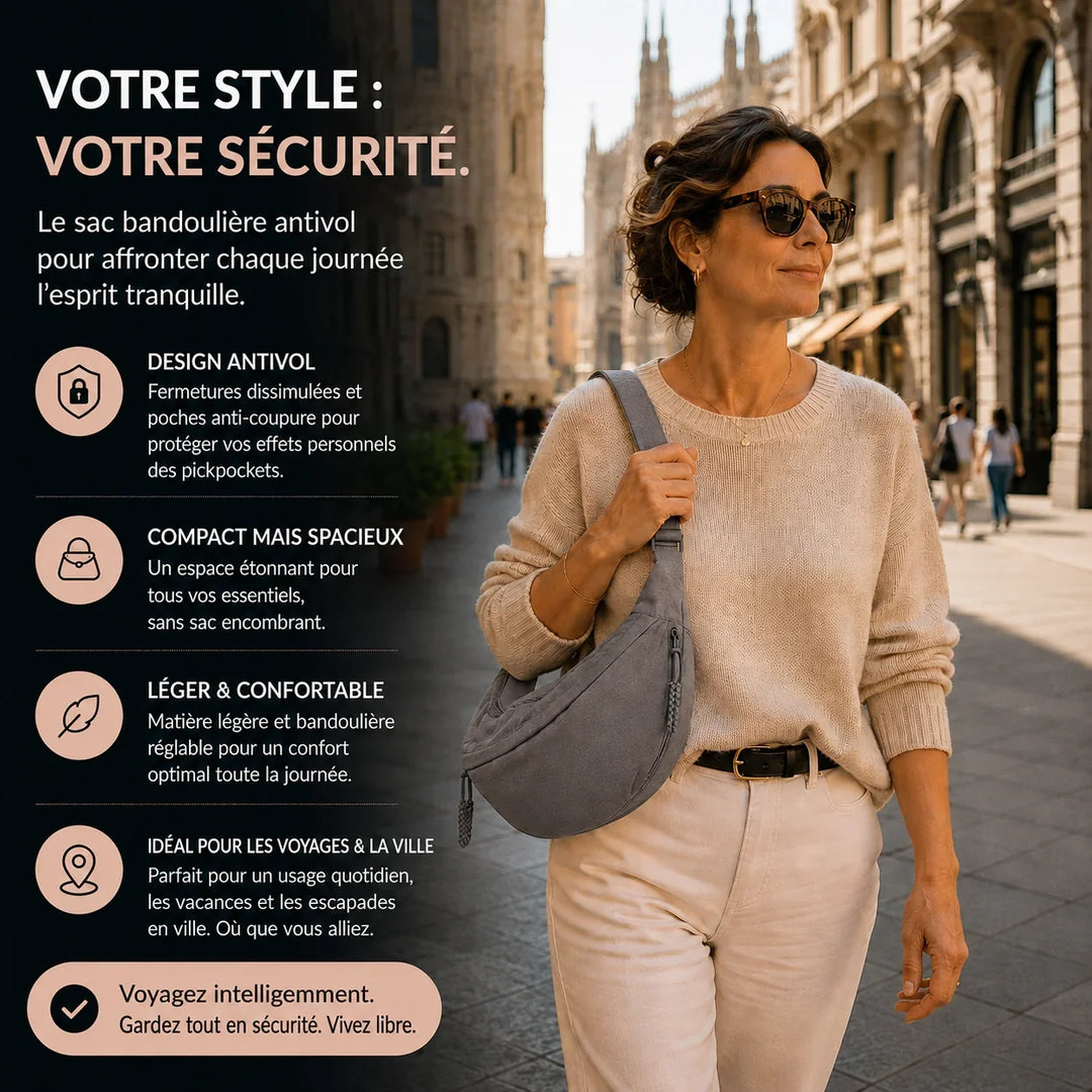Chiara | Sac à Bandoulière Gris