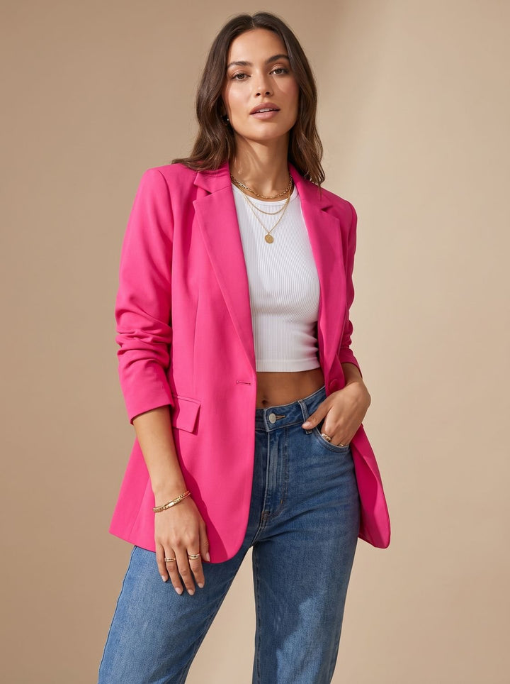 Clervie | Blazer droit à un bouton