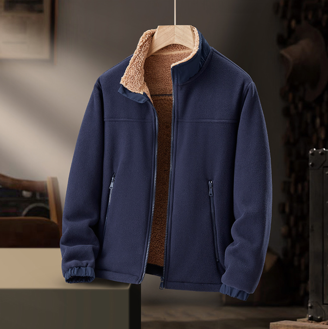 Corentine | Veste zippée à col doublé effet peluche