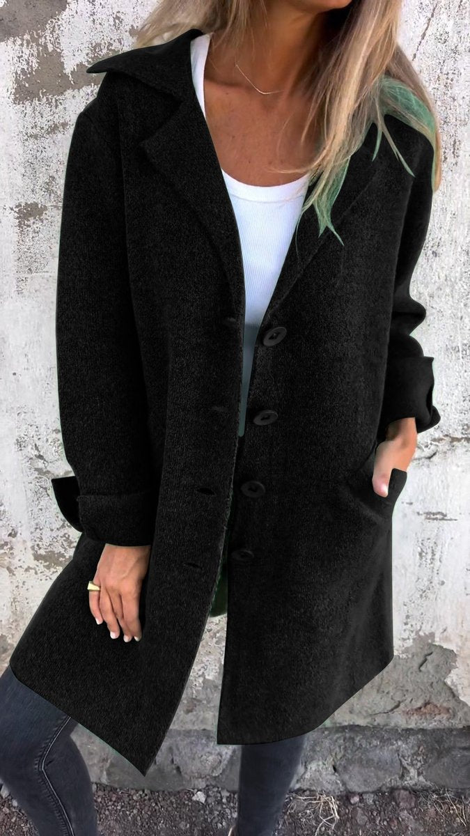 Donatienne | Manteau long décontracté à revers