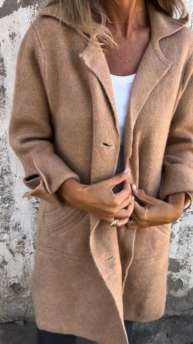 Donatienne | Manteau long décontracté à revers