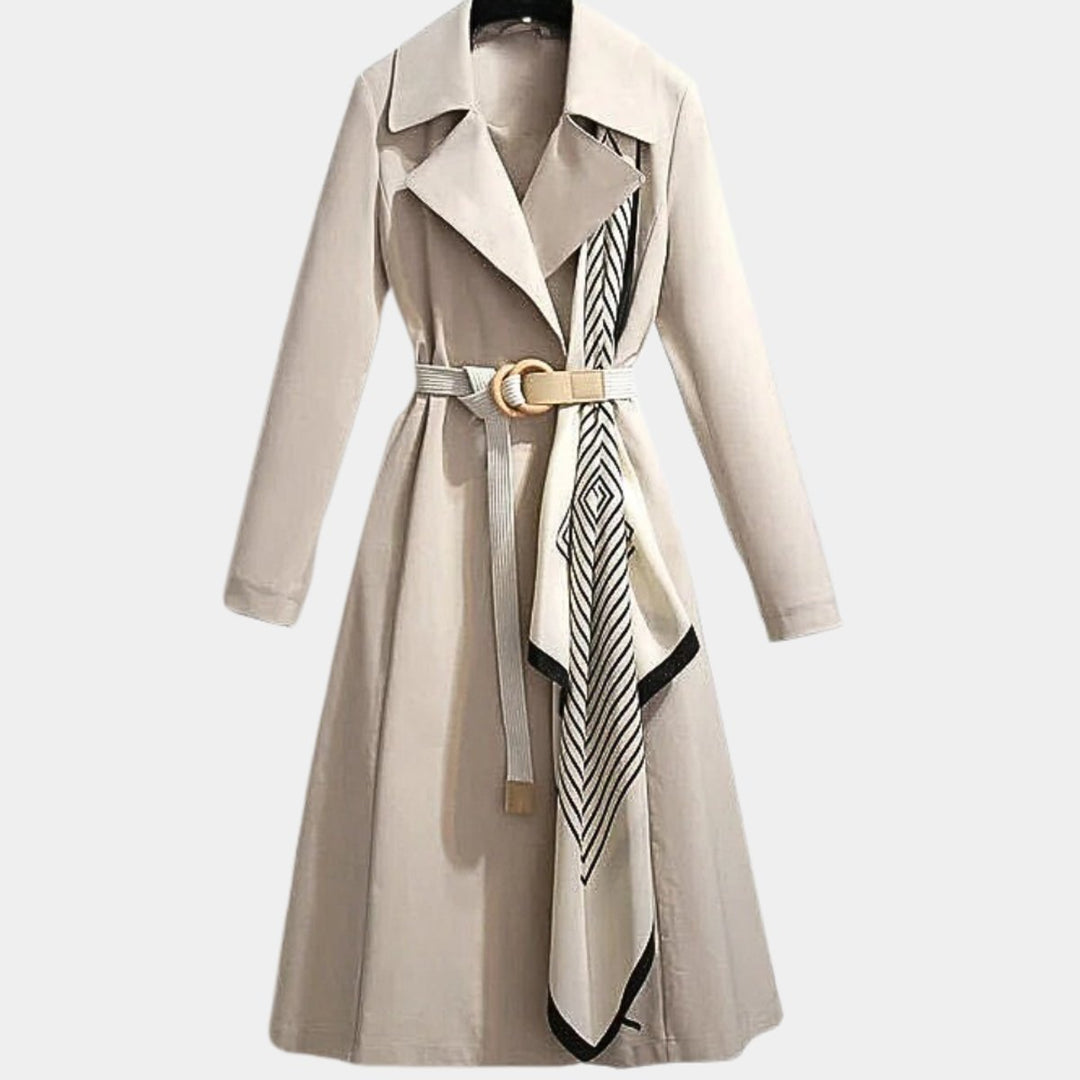 Émilienne | Trench midi ceinturé à revers