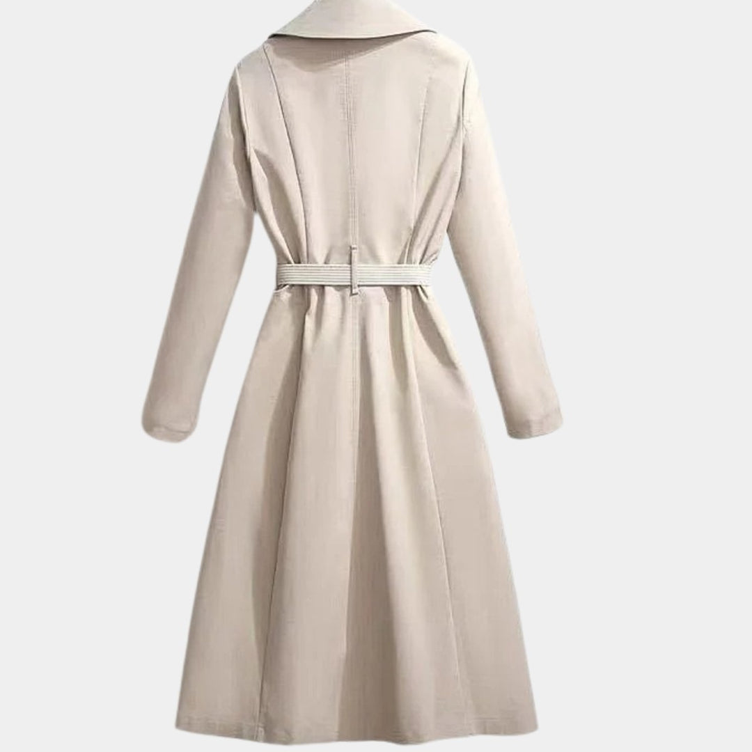 Émilienne | Trench midi ceinturé à revers
