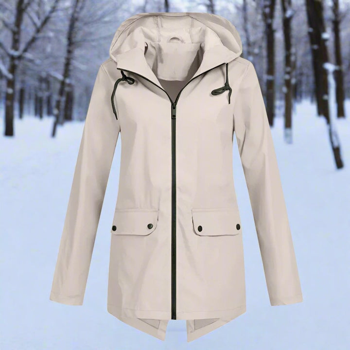 Fabiola | Veste mi-longue zippée à capuche