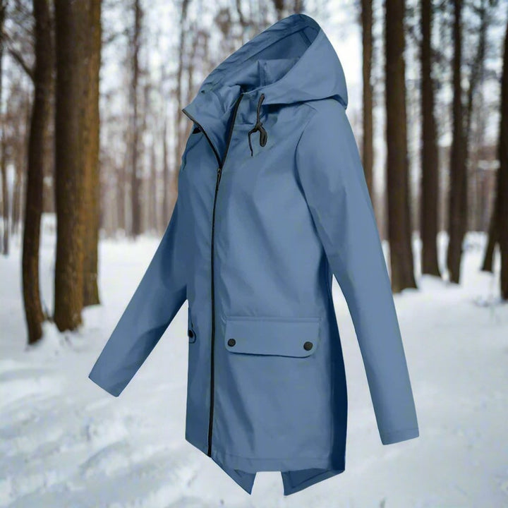 Fabiola | Veste mi-longue zippée à capuche