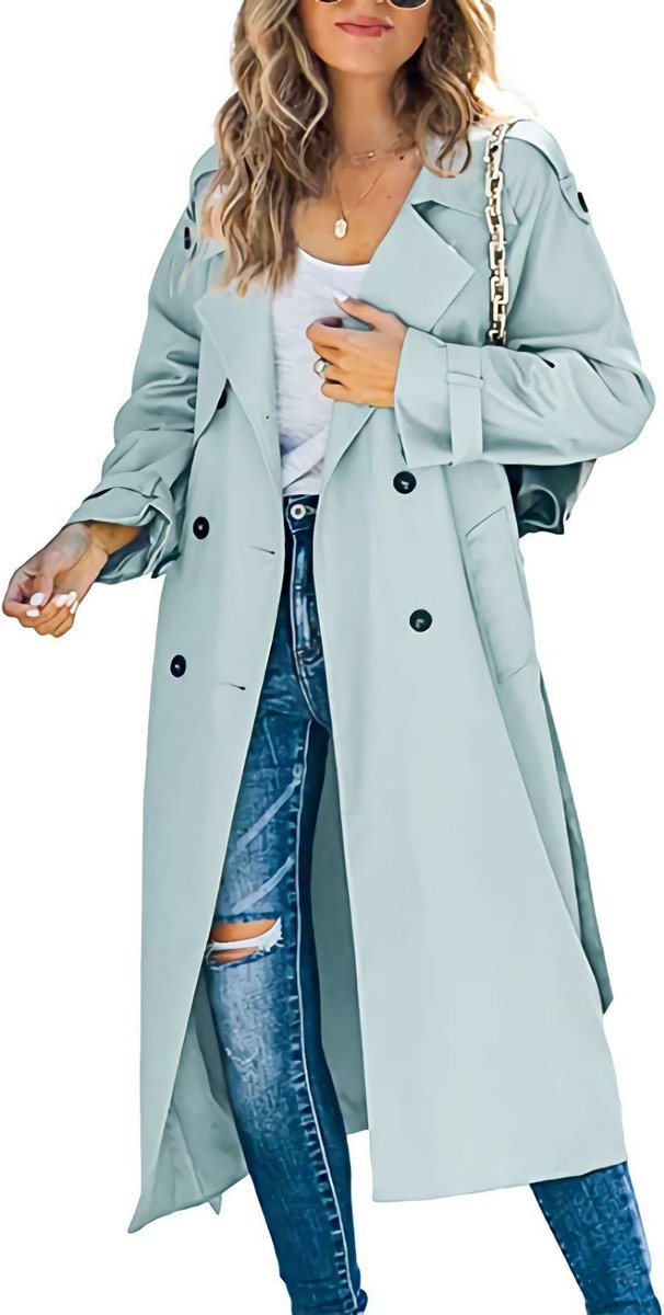 Florentine | Trench long croisé ceinturé