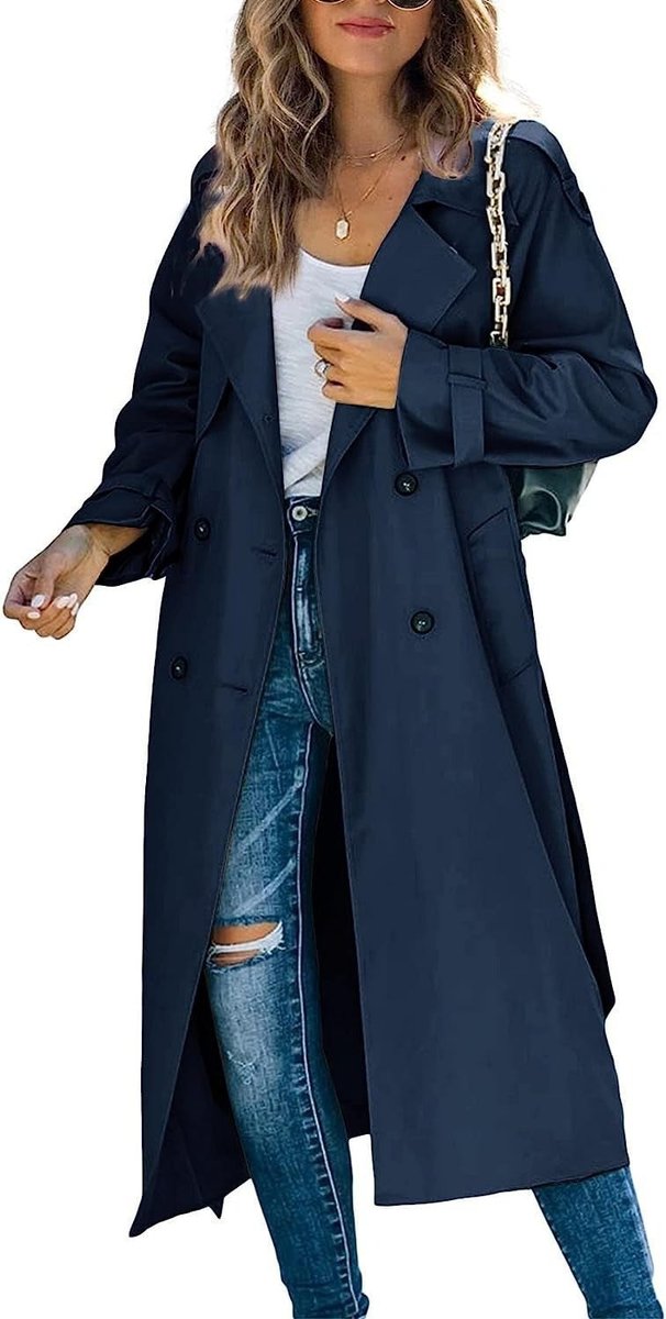 Florentine | Trench long croisé ceinturé
