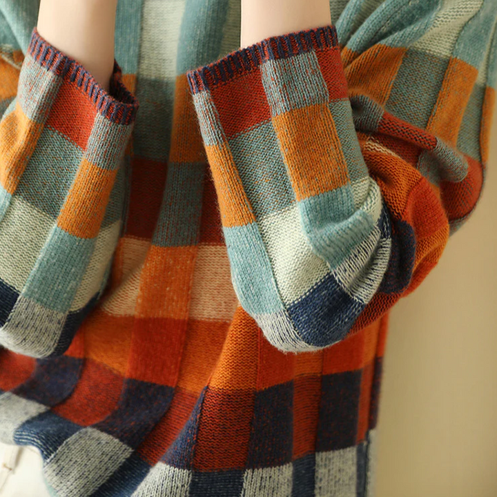 Olivia - Col roulé en patchwork doux