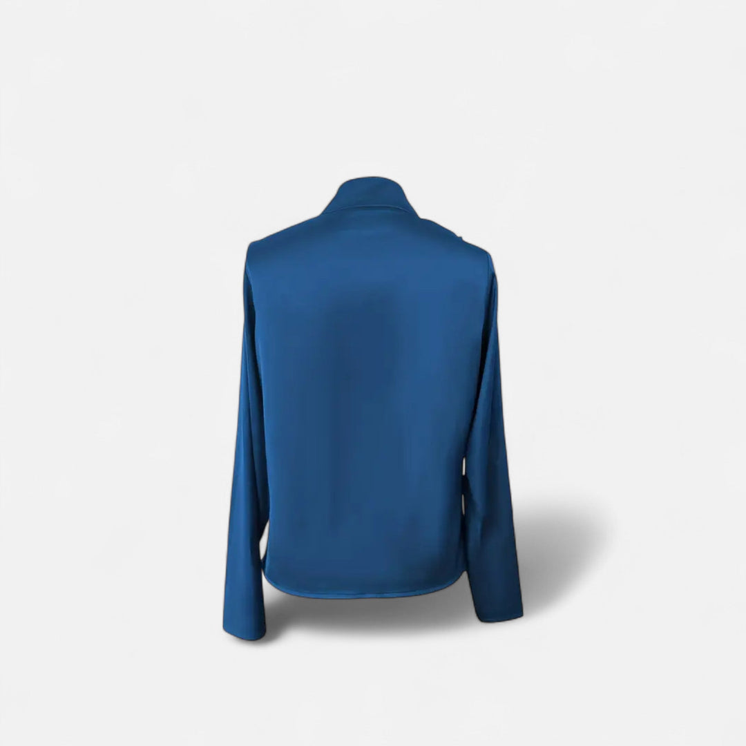 Women’s Satin V-Neck Blouse