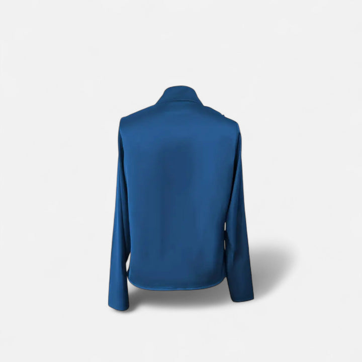 Women’s Satin V-Neck Blouse