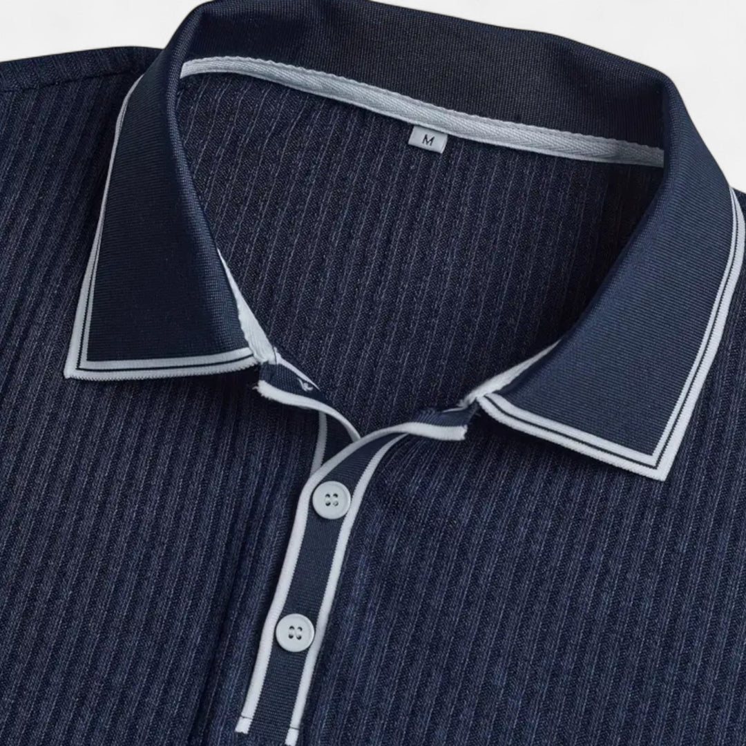 Men’s Summer Polo Shirt – Classic Knit Design