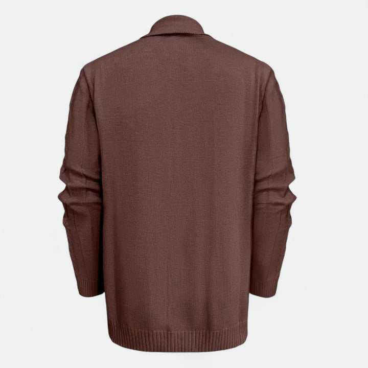 Men’s Cable-Knit Cardigan – Autumn Heritage Style