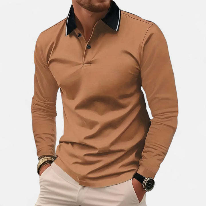 Men’s Casual Rugby Top – Timeless Autumn Layer