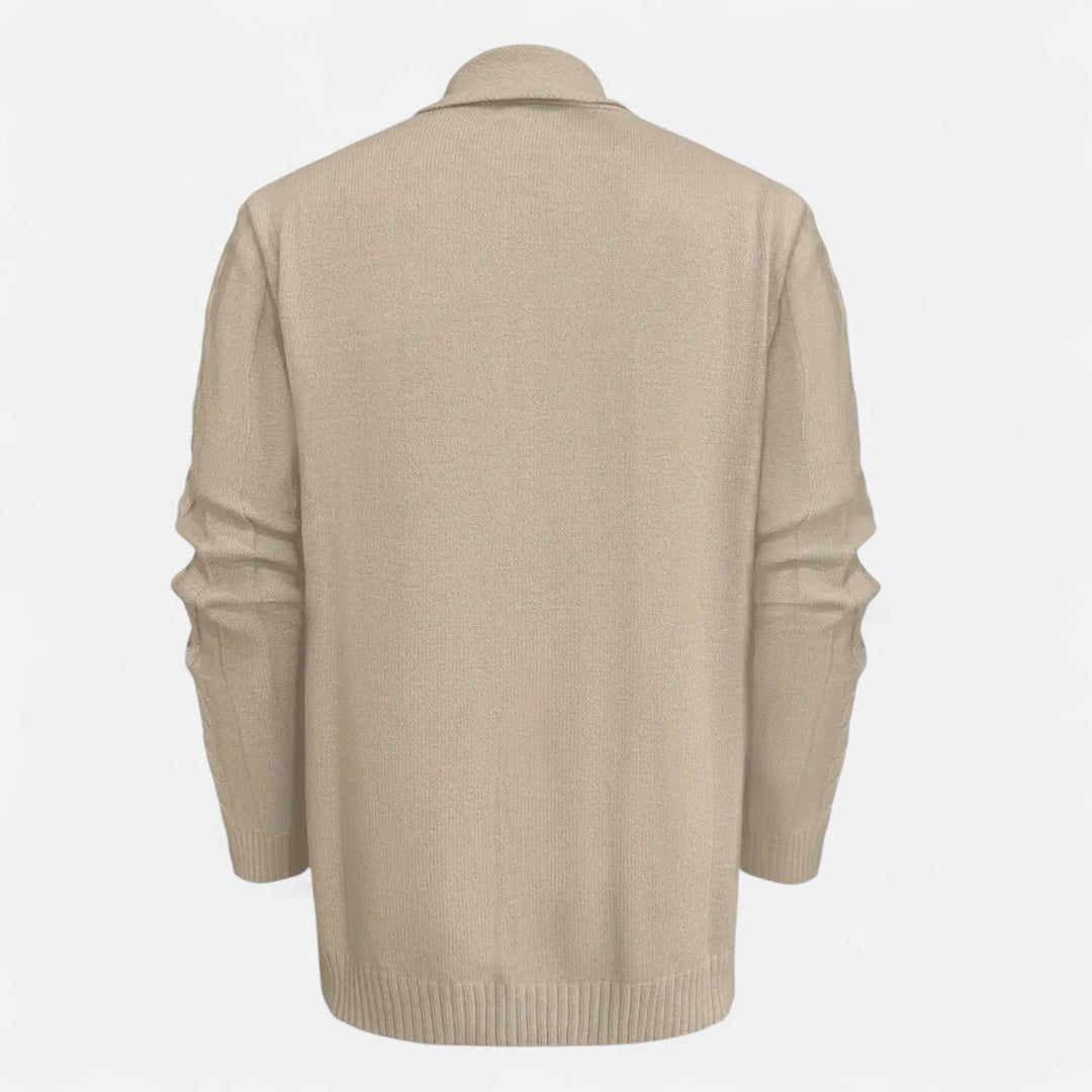 Men’s Cable-Knit Cardigan – Autumn Heritage Style