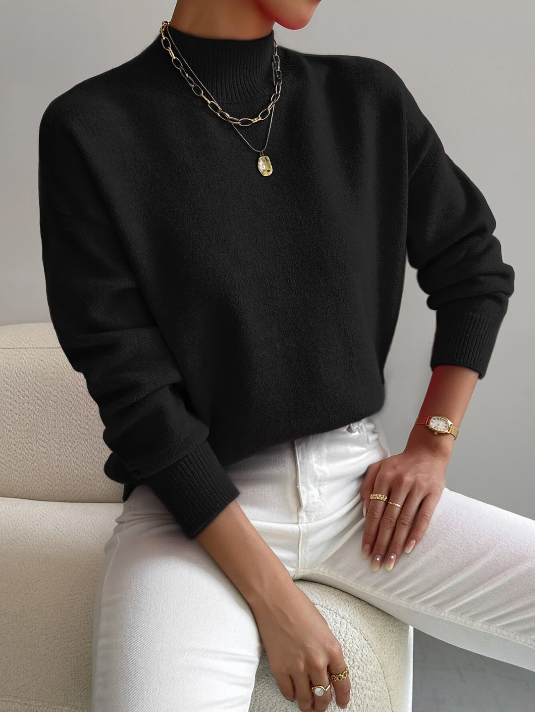 Irma | Pull doux à col cheminée