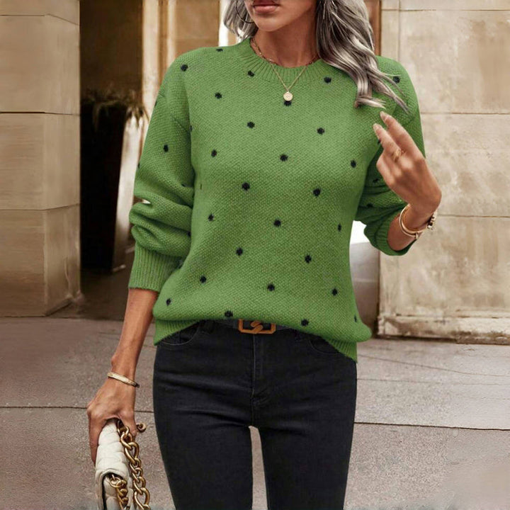 Jordane | Pull en maille à pois