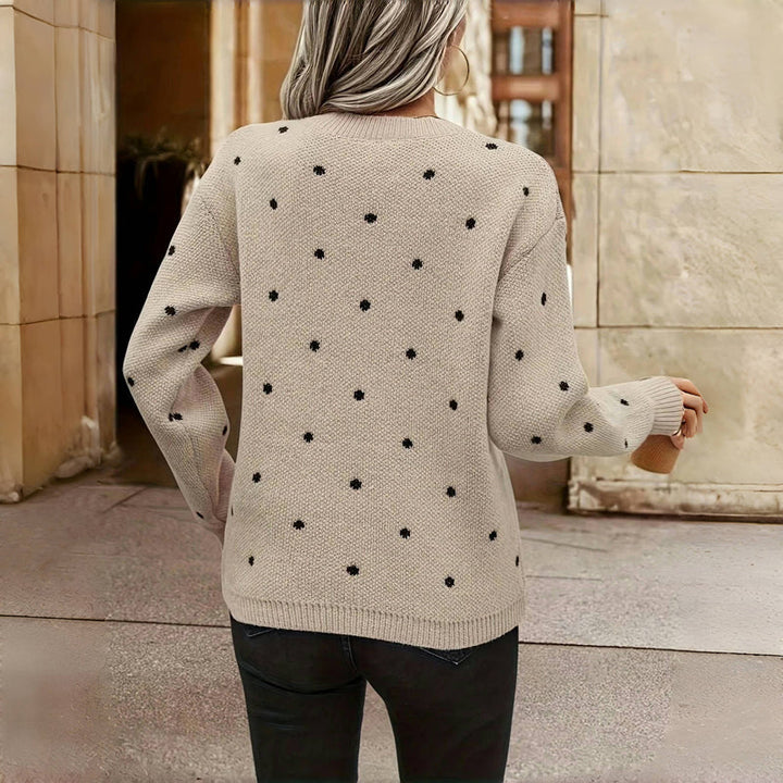 Jordane | Pull en maille à pois