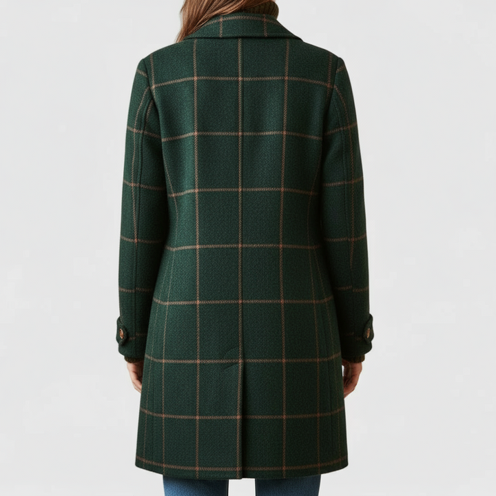 Fiona – Manteau à Carreaux Classique