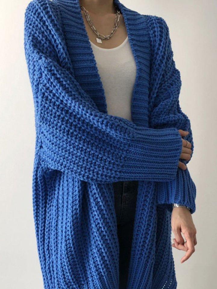 Mélia | Cardigan long oversize en grosse maille