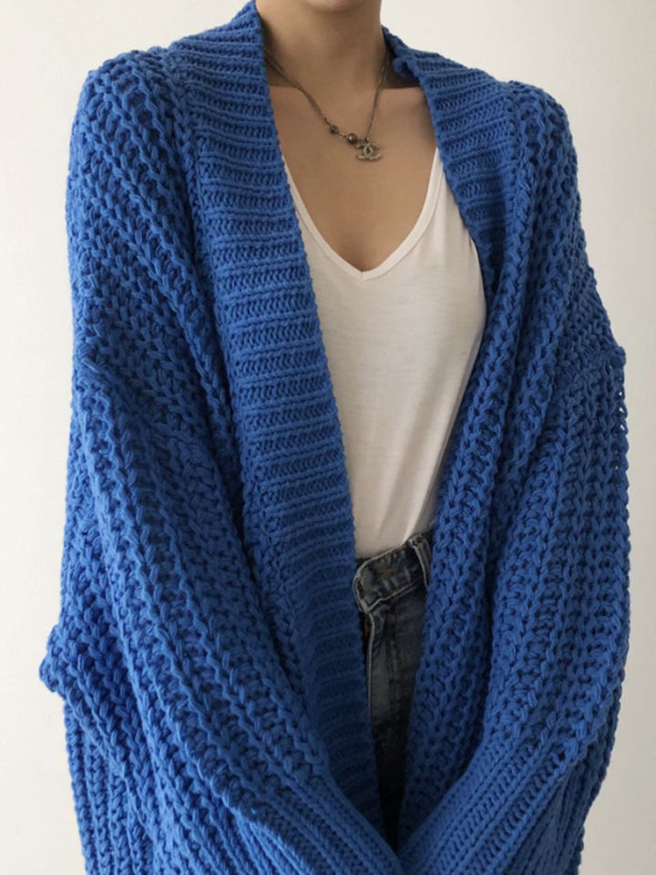 Mélia | Cardigan long oversize en grosse maille