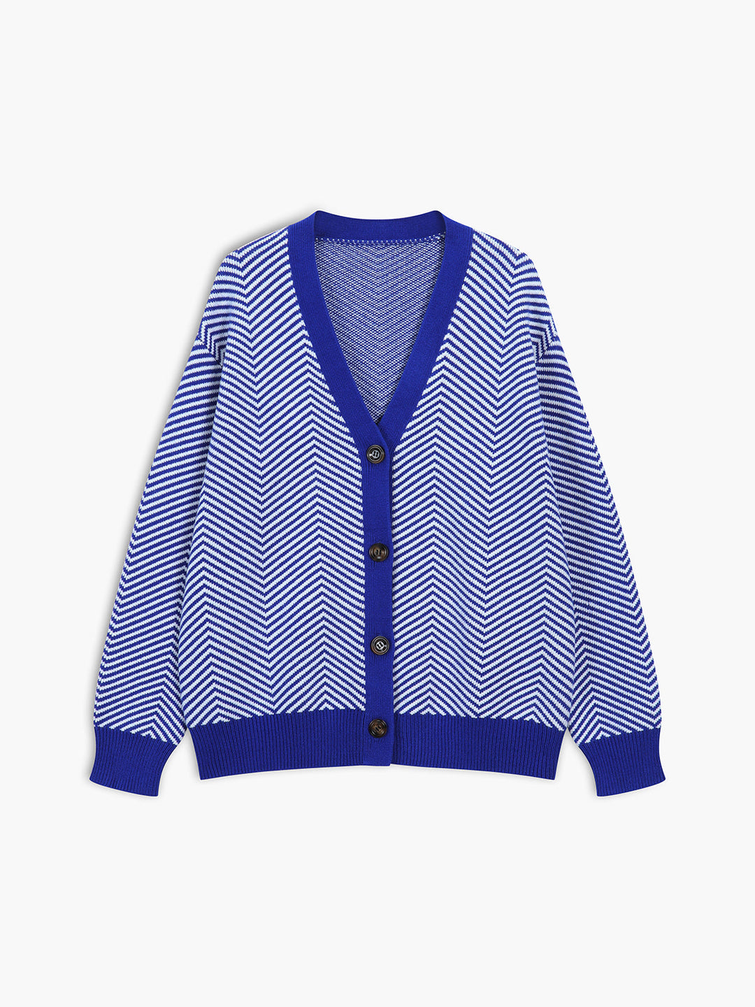 Mariette | Cardigan à motif chevrons