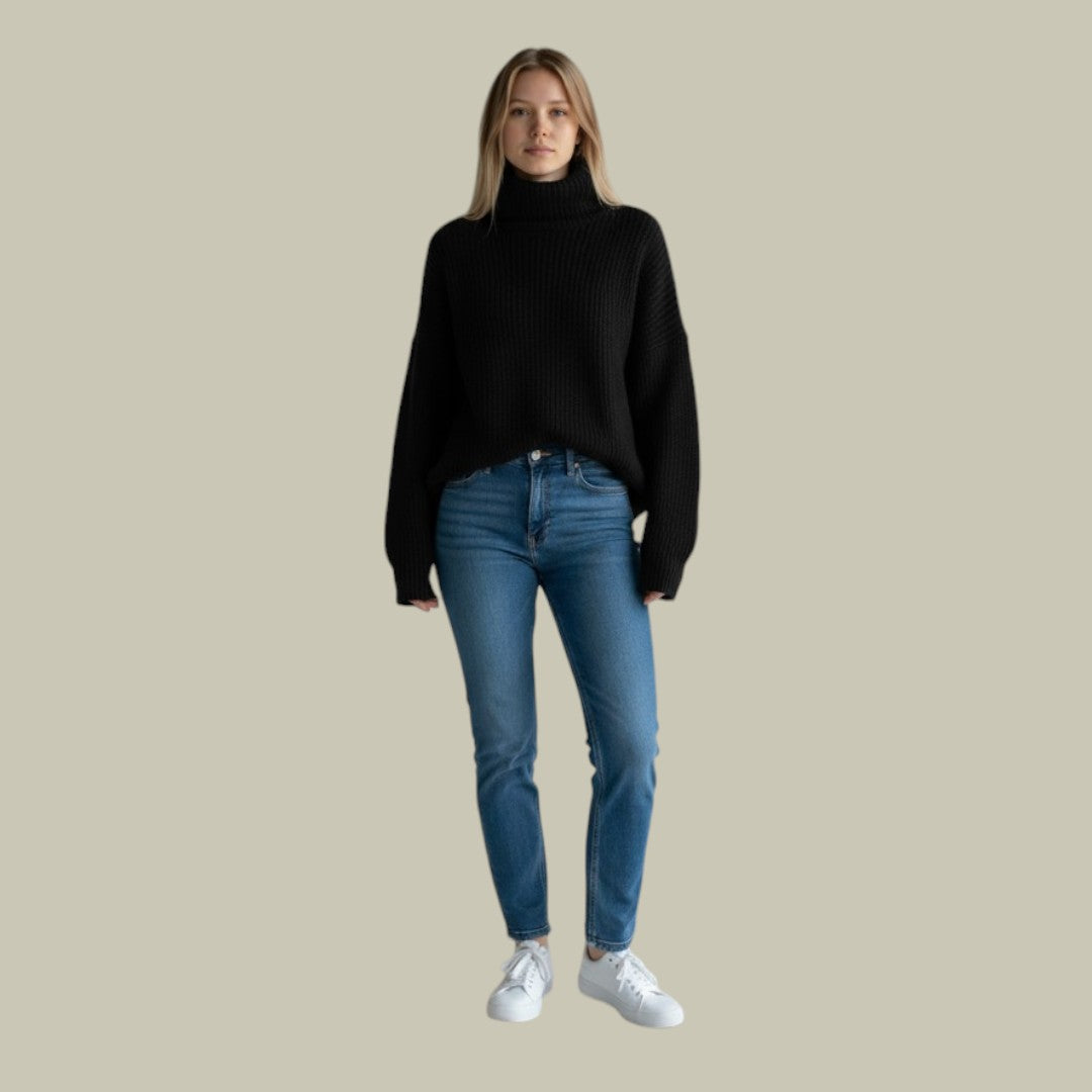 Monelle | Pull ample à col roulé