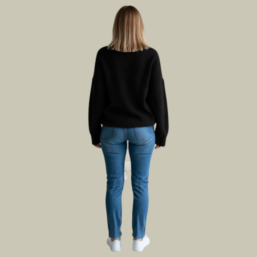 Monelle | Pull ample à col roulé