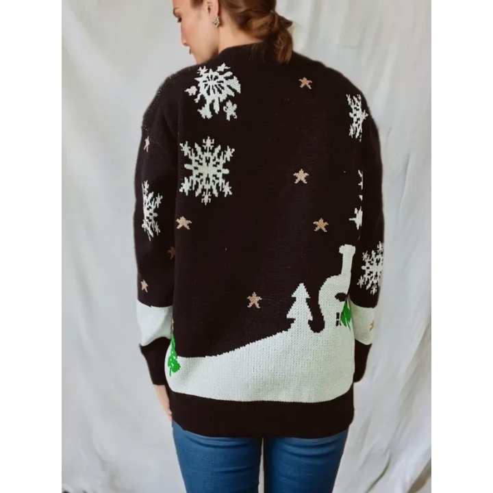 Naïma | Pull de Noël à grand bonhomme en pain d&