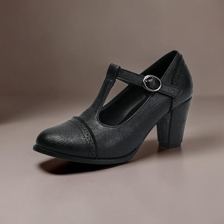 Paulette | Escarpins perforés à bride en T