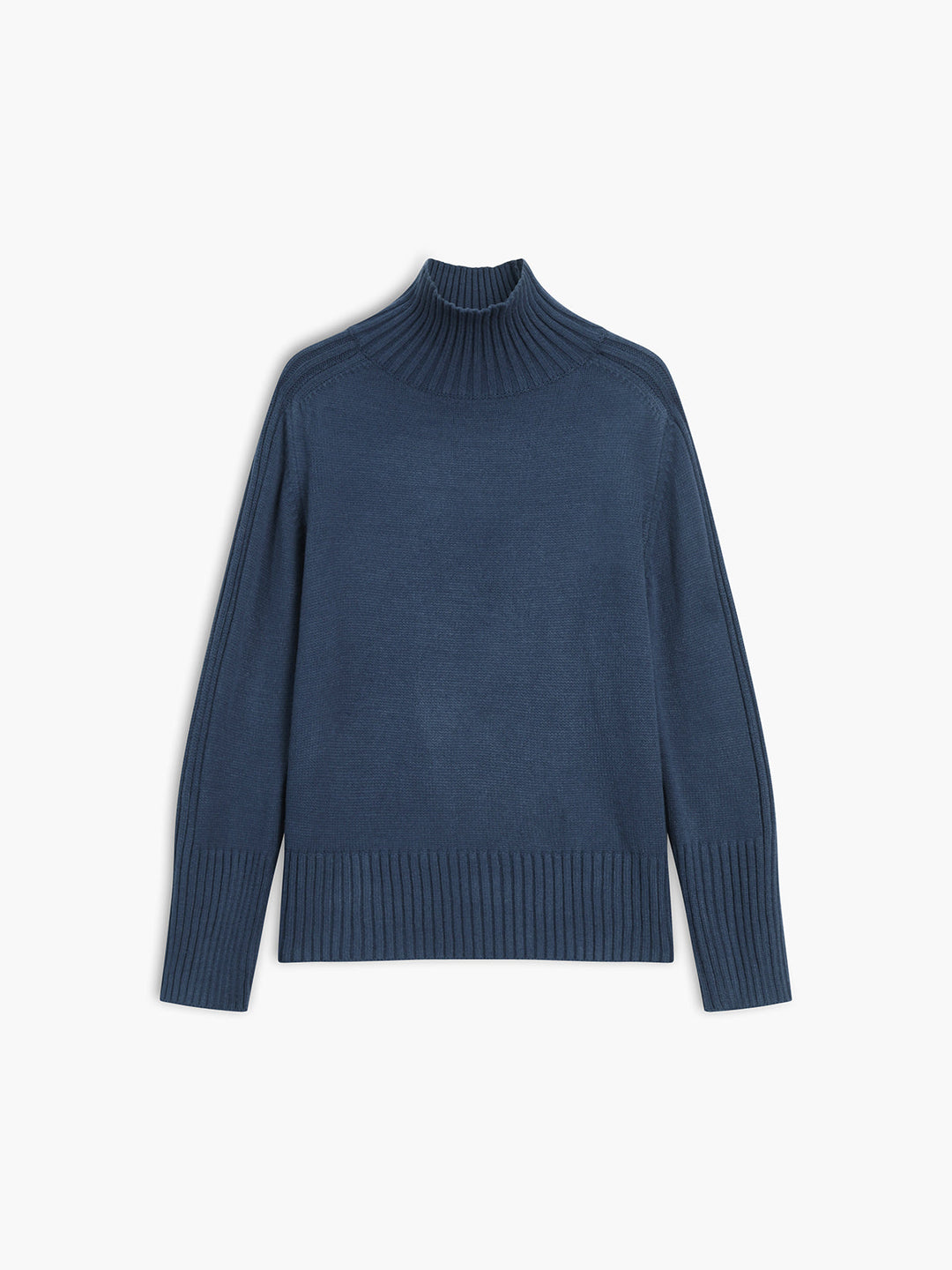 Pulchérie | Pull côtelé à col cheminée